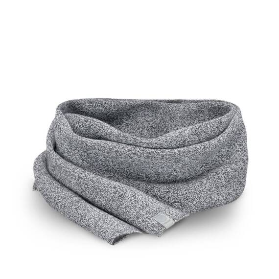 Elegant men's scarf, dark grey melange