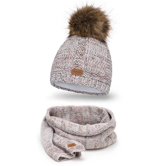 Women's set - hat and scarf for winter