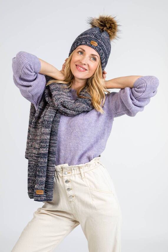 Women's set - hat and scarf for winter
