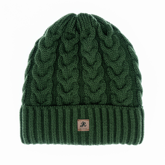 Czapka Damska z naturalnym pomponem