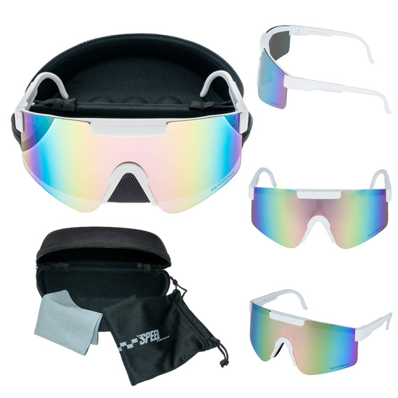 OKULARY PRZECIWSŁONECZNE SPORTOWE UNISEX + POKOWIEC 