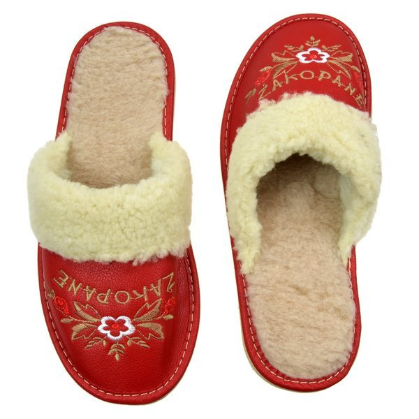 Ocieplane pantofle damskie