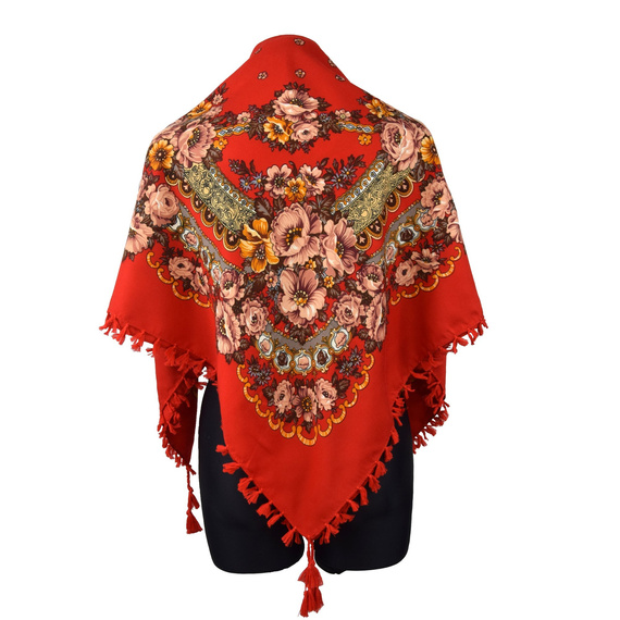 Chustka Folk w kwiaty