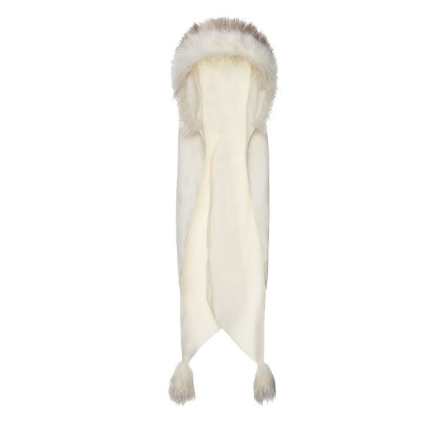 Czapka Damska z naturalnym pomponem