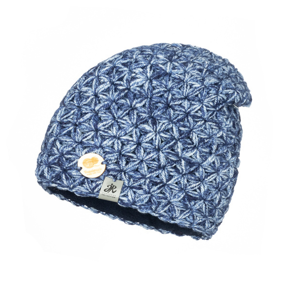 Czapka Damska z naturalnym pomponem