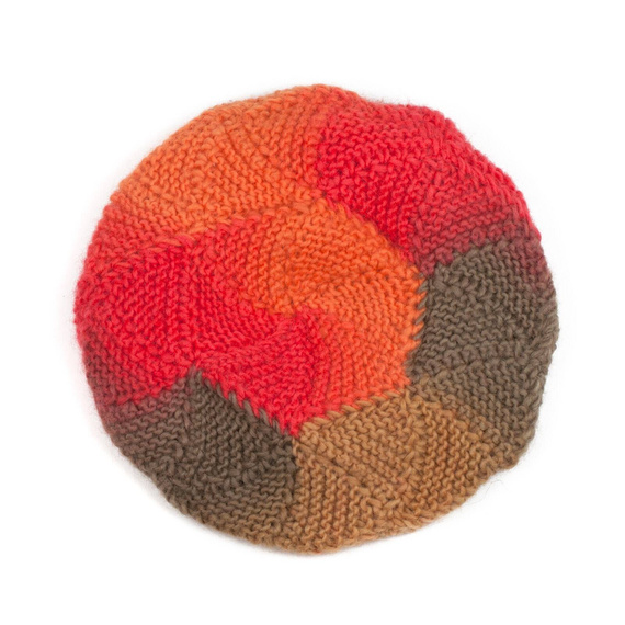 Beret Kolorowa wełna [HANDMADE]