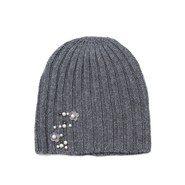 Czapka Perłowe kwiaty