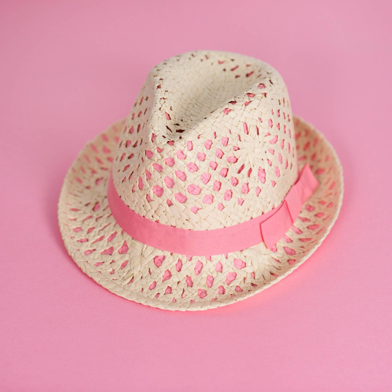 Kapelusz Pink elegance [HANDMADE]