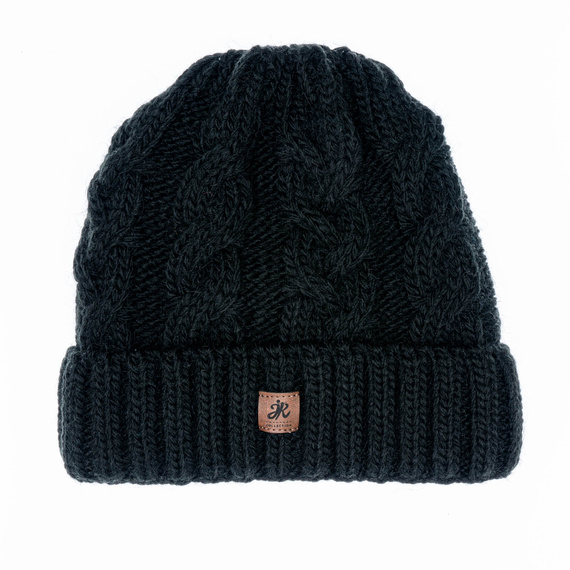 Czapka Damska z naturalnym pomponem