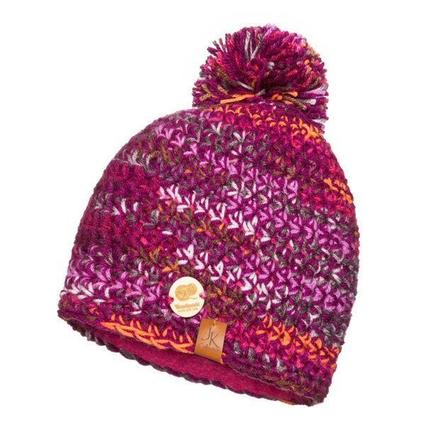 Czapka Damska z naturalnym pomponem