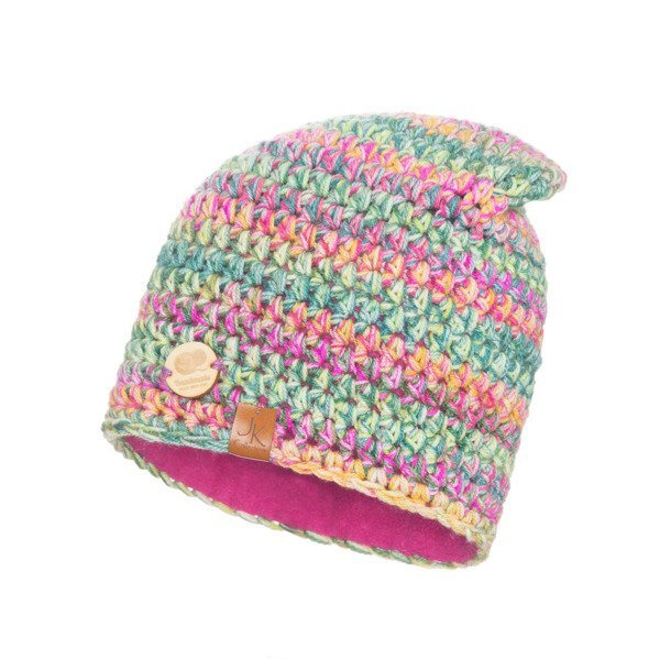 Czapka Damska z naturalnym pomponem