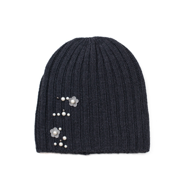 Czapka Perłowe kwiaty