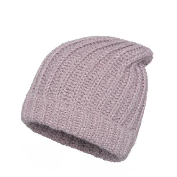 Czapka Damska z naturalnym pomponem