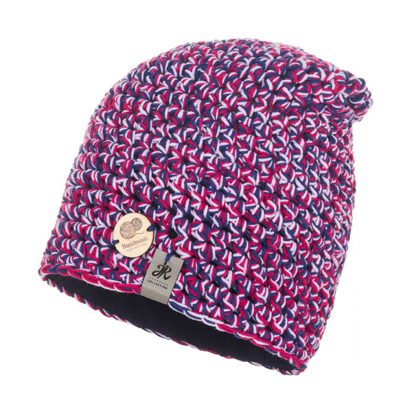 Czapka Damska z naturalnym pomponem