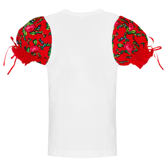 Bluzka dziecięca haftowana w kwiaty