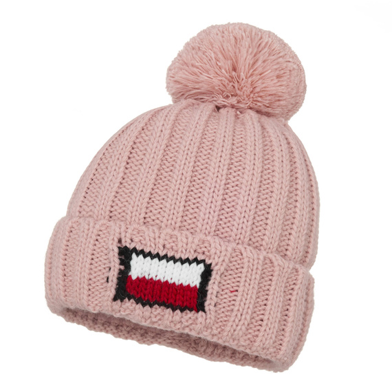 Czapka zimowa z flagą polski