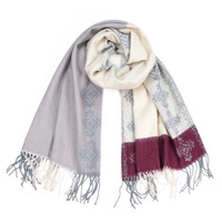 bordowy || biały || szary