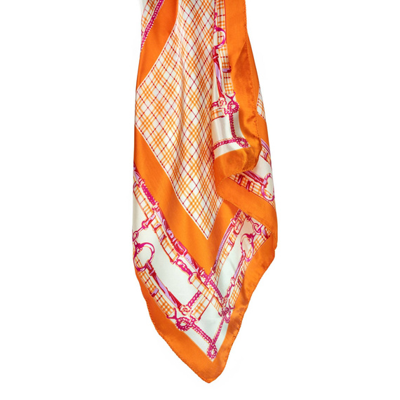 Apaszka Satin plaid chain XS