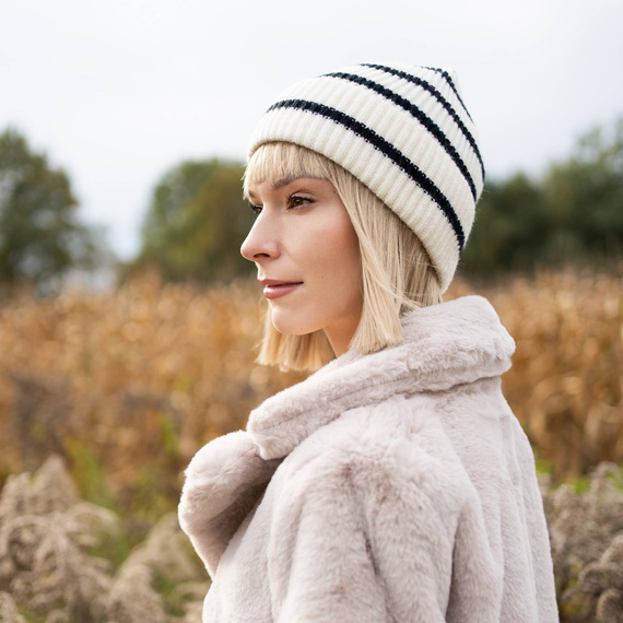 Czapka Beanie stripes