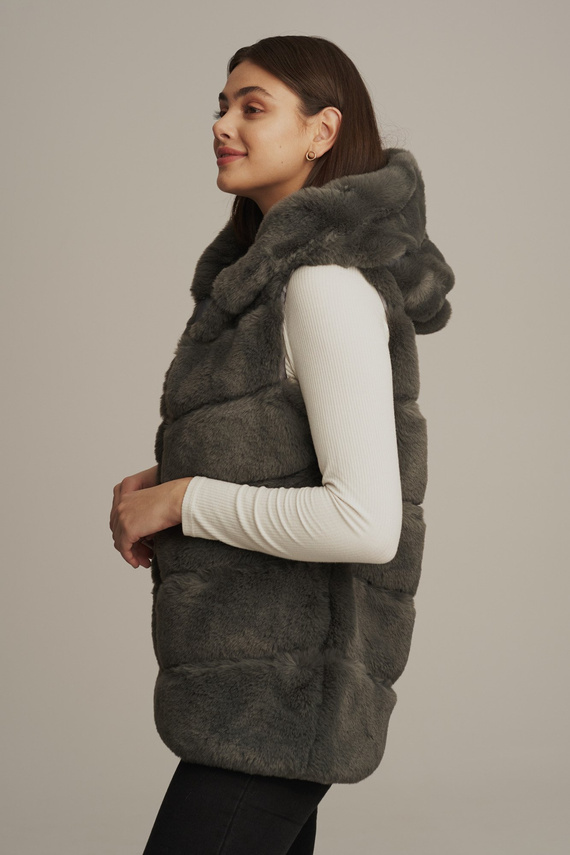 KAMIZELKA FUTRZANA DŁUGA