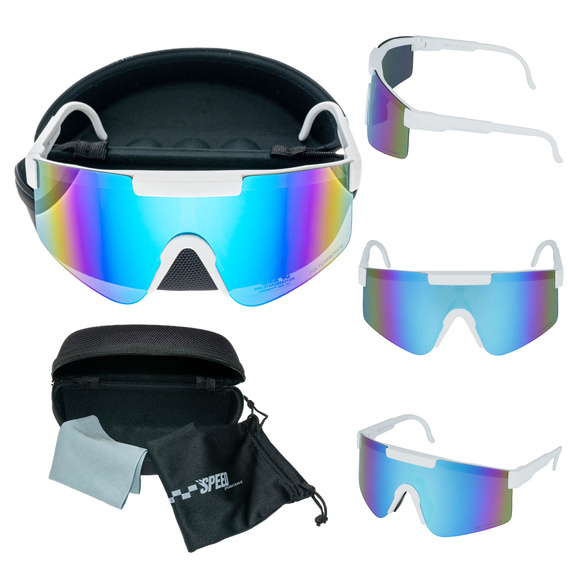 OKULARY PRZECIWSŁONECZNE SPORTOWE UNISEX + POKOWIEC 