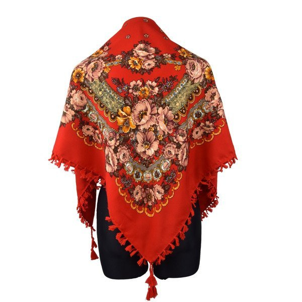 Chustka Folk w kwiaty