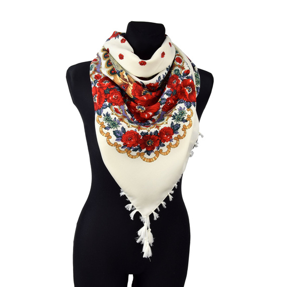 Chustka Folk w kwiaty