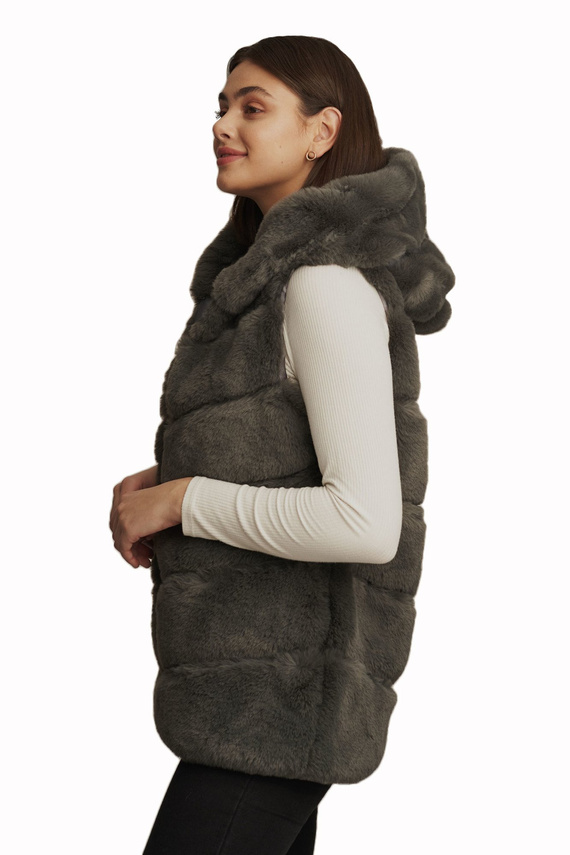 KAMIZELKA FUTRZANA DŁUGA