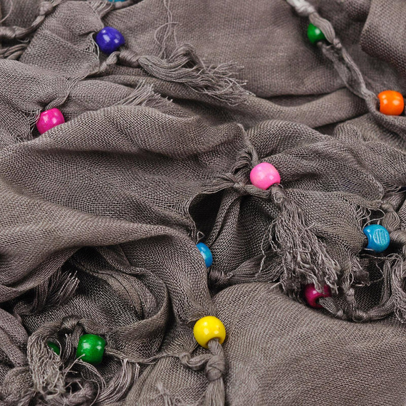 Szal Tęczowe koraliki