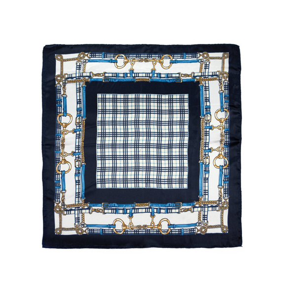 Apaszka Satin plaid chain XS