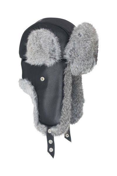 Czapka Damska z naturalnym pomponem