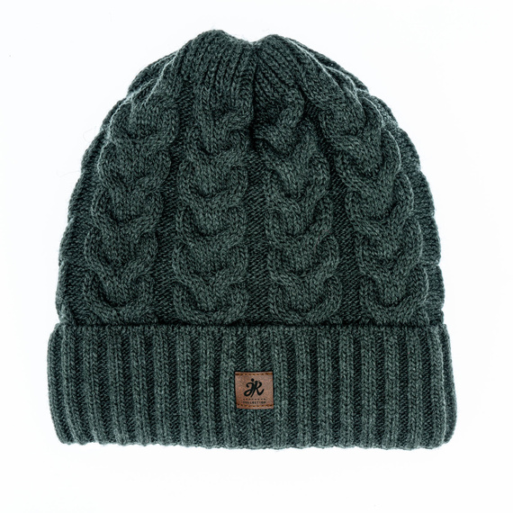 Czapka Damska z naturalnym pomponem