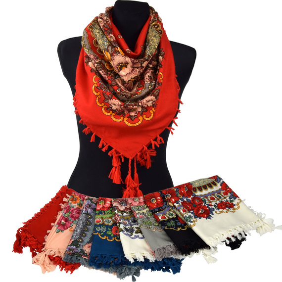 Chustka Folk w kwiaty