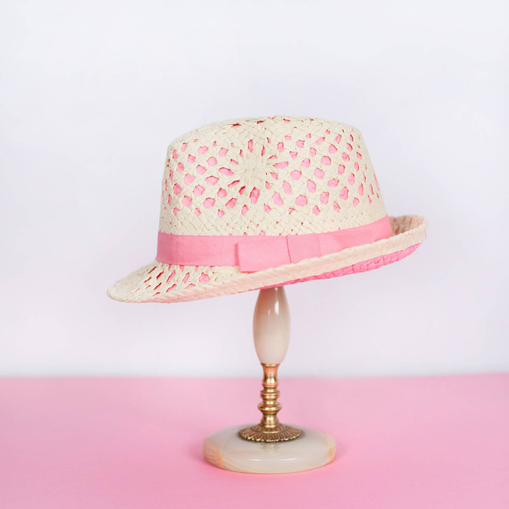 Kapelusz Pink elegance [HANDMADE]