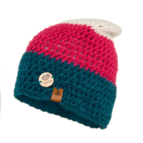 Czapka Damska z naturalnym pomponem