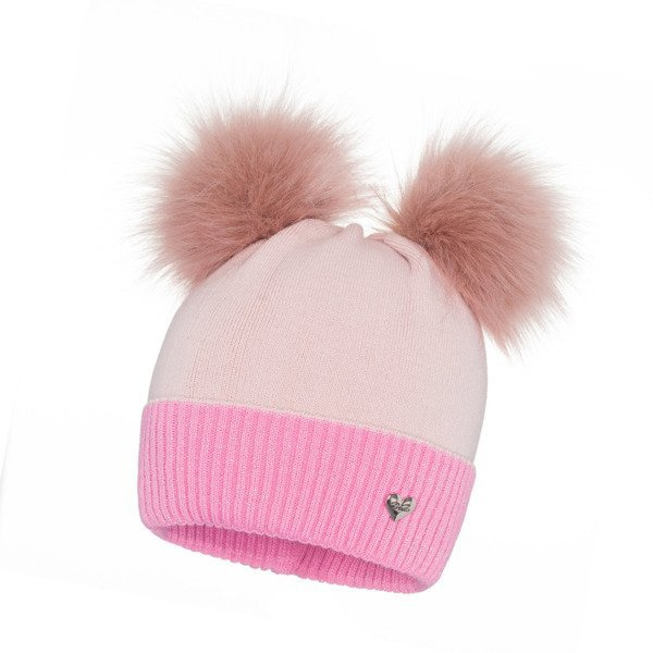 Zimowa Czapka Dziecięca z 2 pomponami