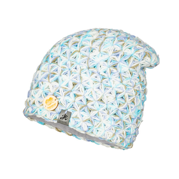 Czapka Damska z naturalnym pomponem