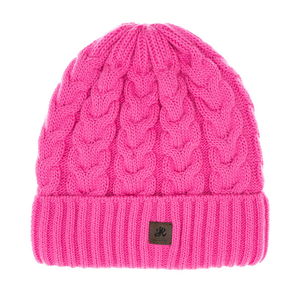 Czapka Damska z naturalnym pomponem