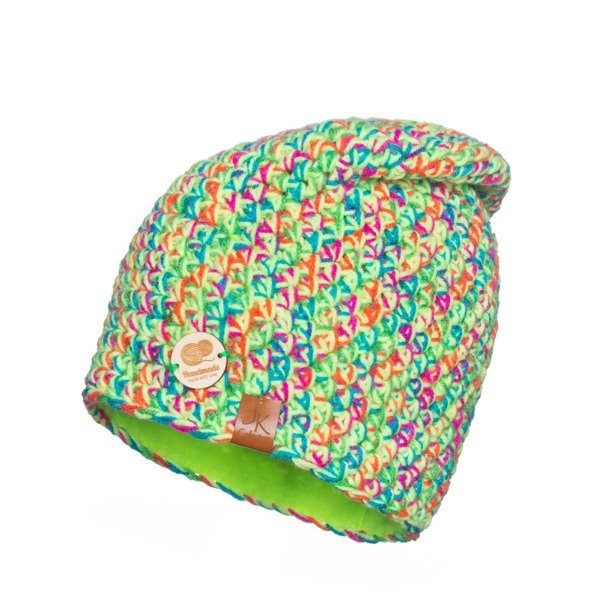 Czapka Damska z naturalnym pomponem