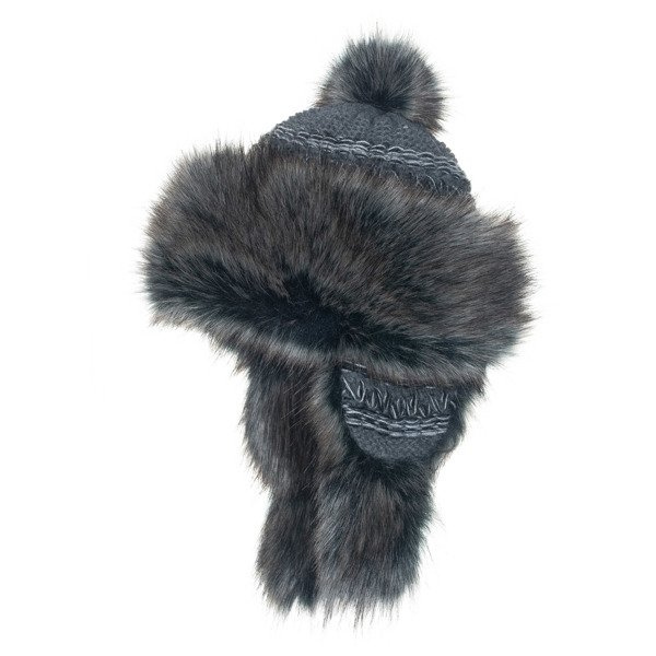 Czapka Damska z naturalnym pomponem