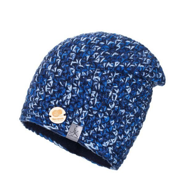 Czapka Damska z naturalnym pomponem