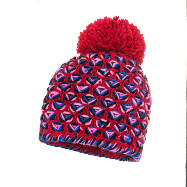 Czapka Damska z naturalnym pomponem