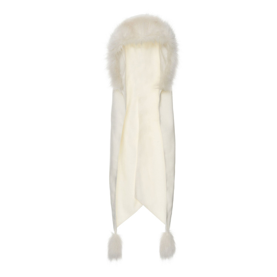 Czapka Damska z naturalnym pomponem