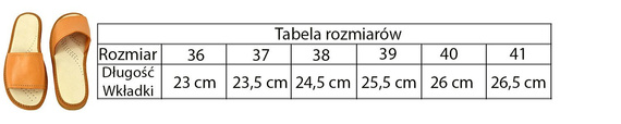 Skórzane pantofle damskie