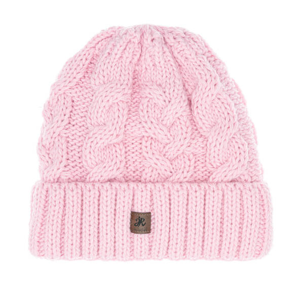 Czapka Damska z naturalnym pomponem