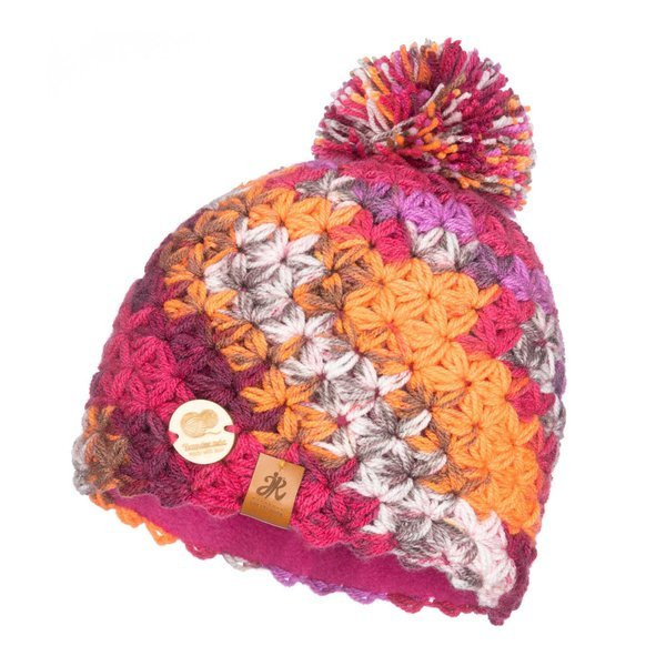 Czapka Damska z naturalnym pomponem