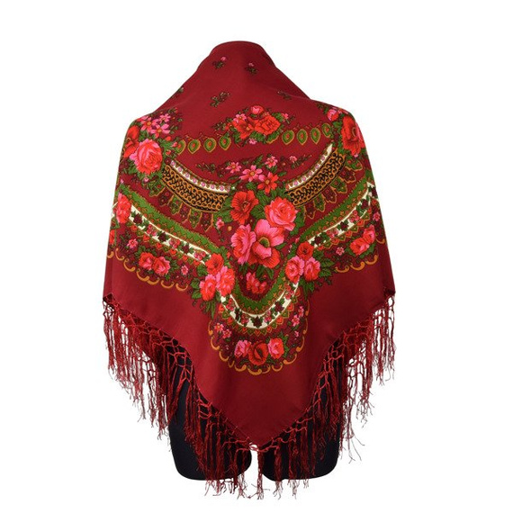 Chustka Folk w kwiaty