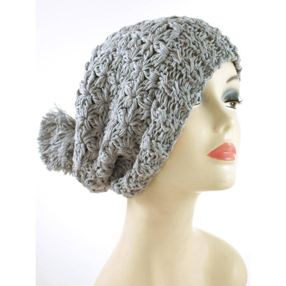 Czapka Ażurowy pompon