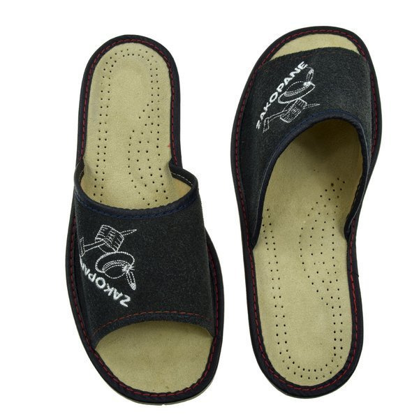 Skórzane pantofle męskie