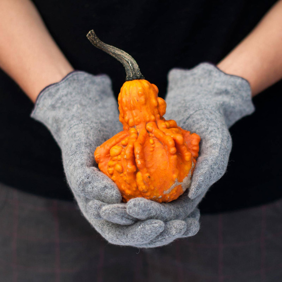 Eleganckie rękawiczki wełniane